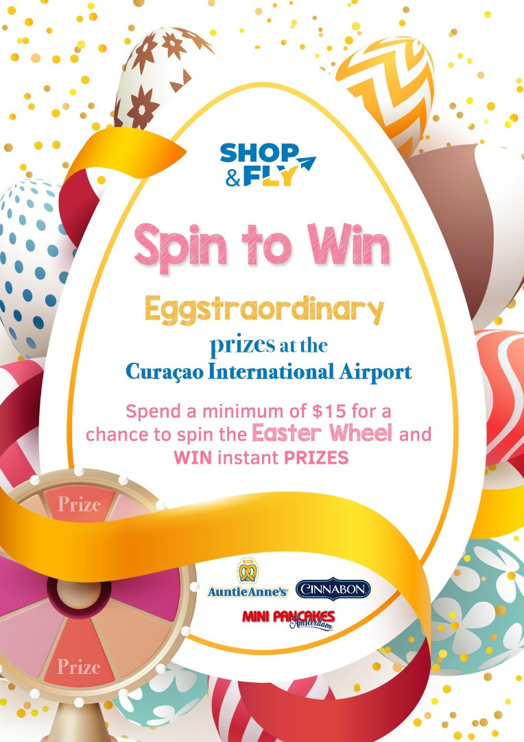 Spin to Win prizes at Curaçao National Airport